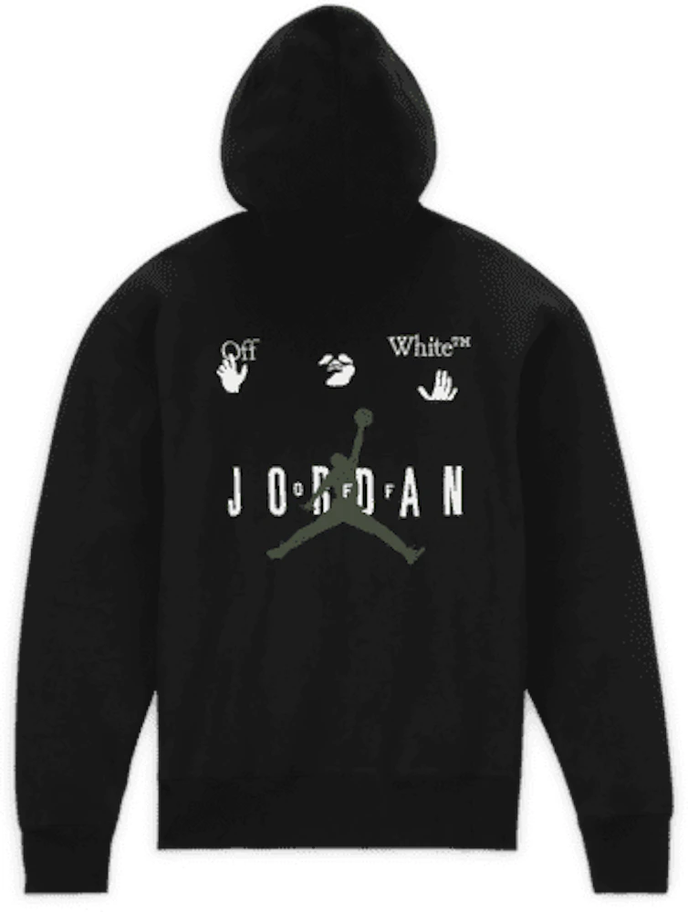 Air Jordan Off-White™️ Hoodie Black刺繍