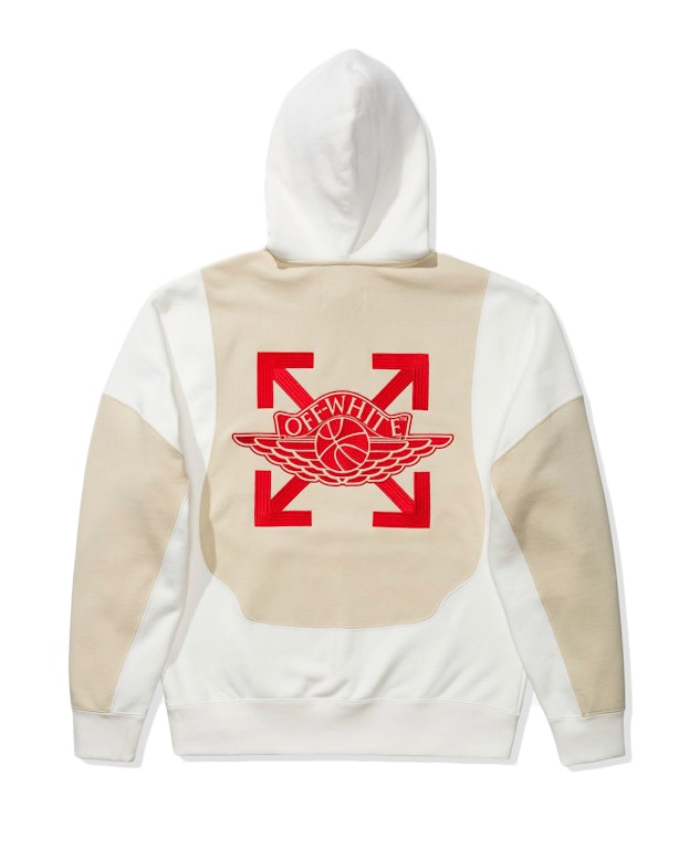 Pre-owned Off-white X Jordan Hoodie (ss21) (asia Sizing) White