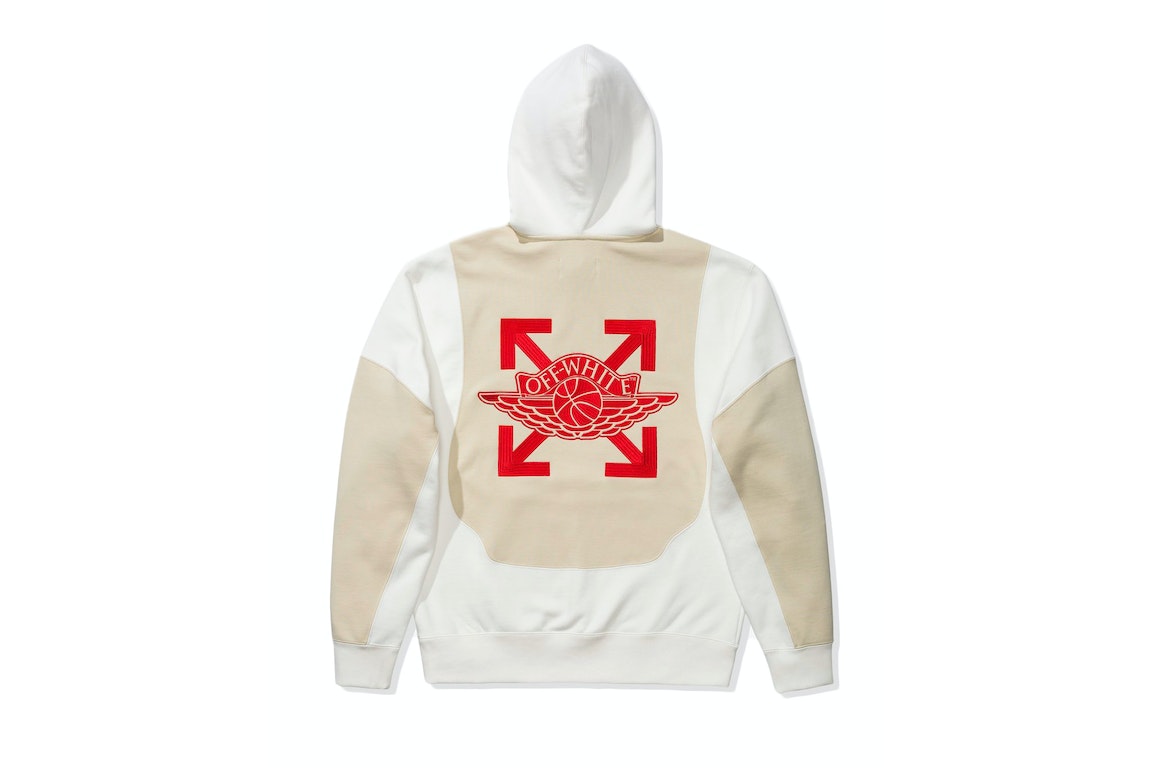 Pre-owned Off-white X Jordan Hoodie (ss21) (asia Sizing) White