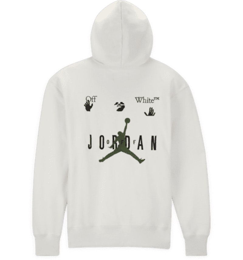 Off white hoodie jordan sale