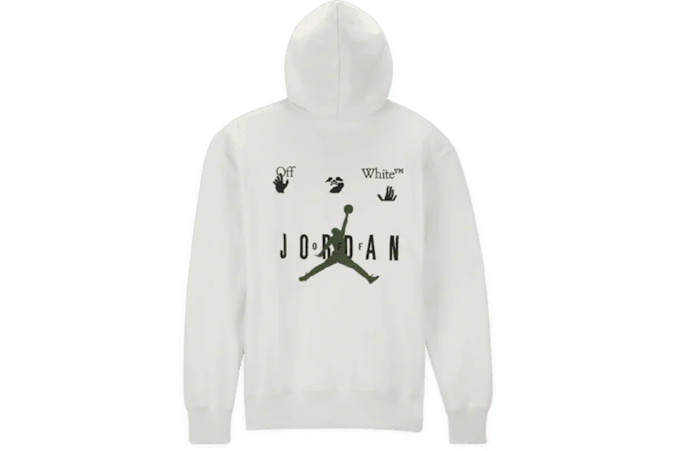 OFF WHITE x Jordan Hoodie White