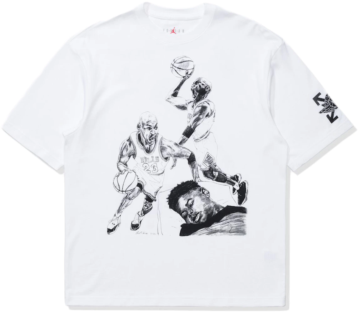 Michael Jordan Championship White T-shirt Sizes Available 