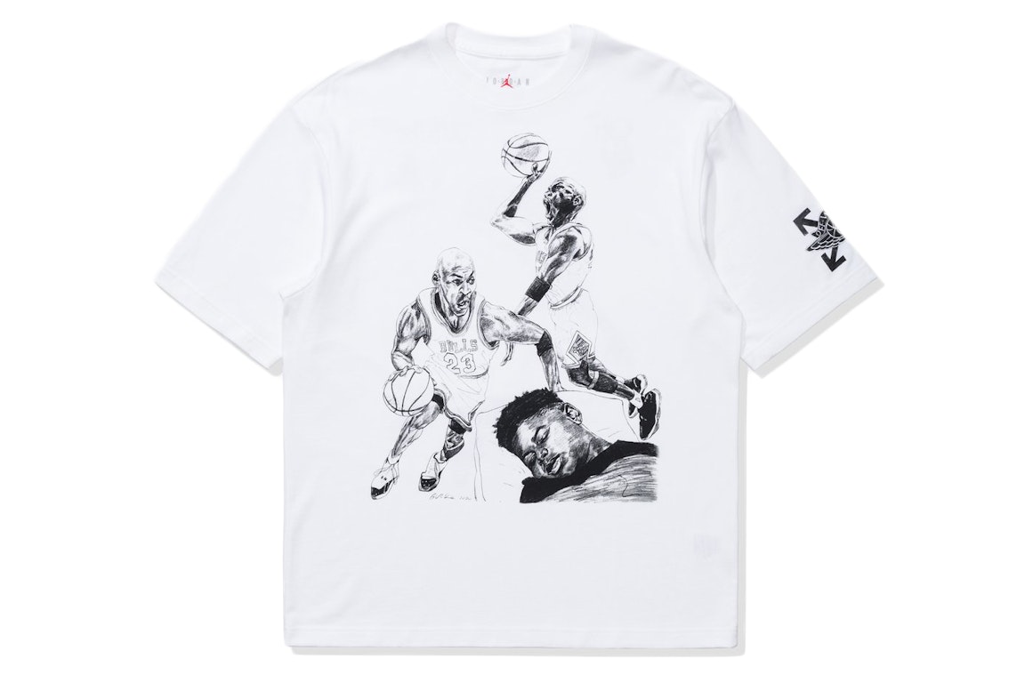 Pre-owned Off-white X Jordan Mj T-shirt (asia Sizing) White