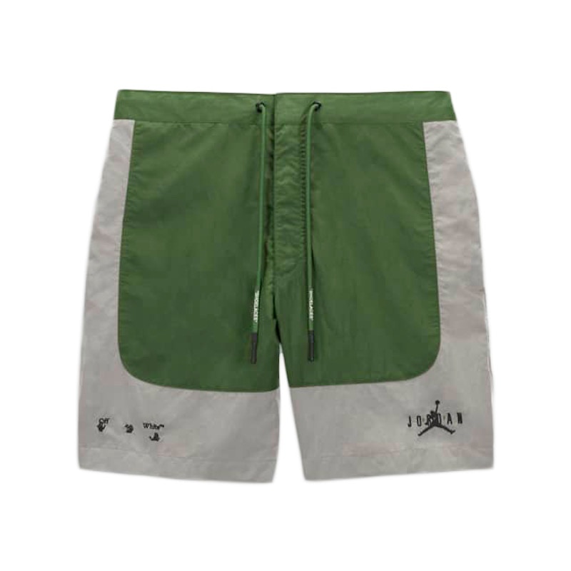 OFF WHITE x Jordan Shorts Asia Sizing Green Grey Men s FW21