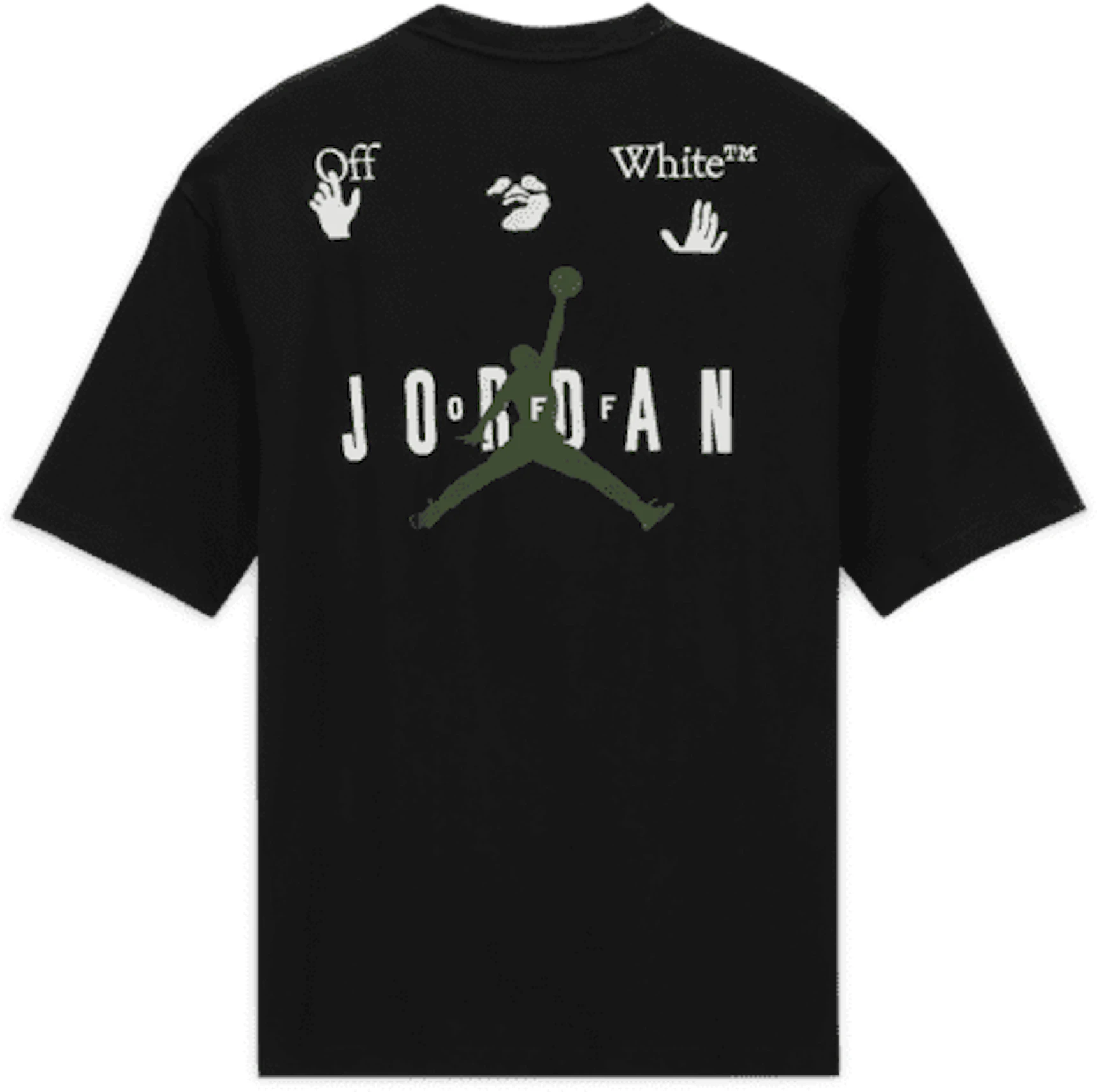 Avispón Cuarto Honorable Off-White x Jordan T-shirt (Asia Sizing) Black - FW21 - US