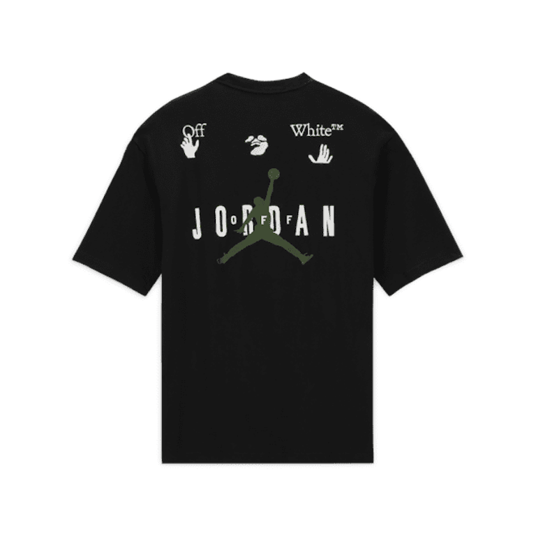 Pre-owned Off-white X Jordan T-shirt (asia Sizing) Black