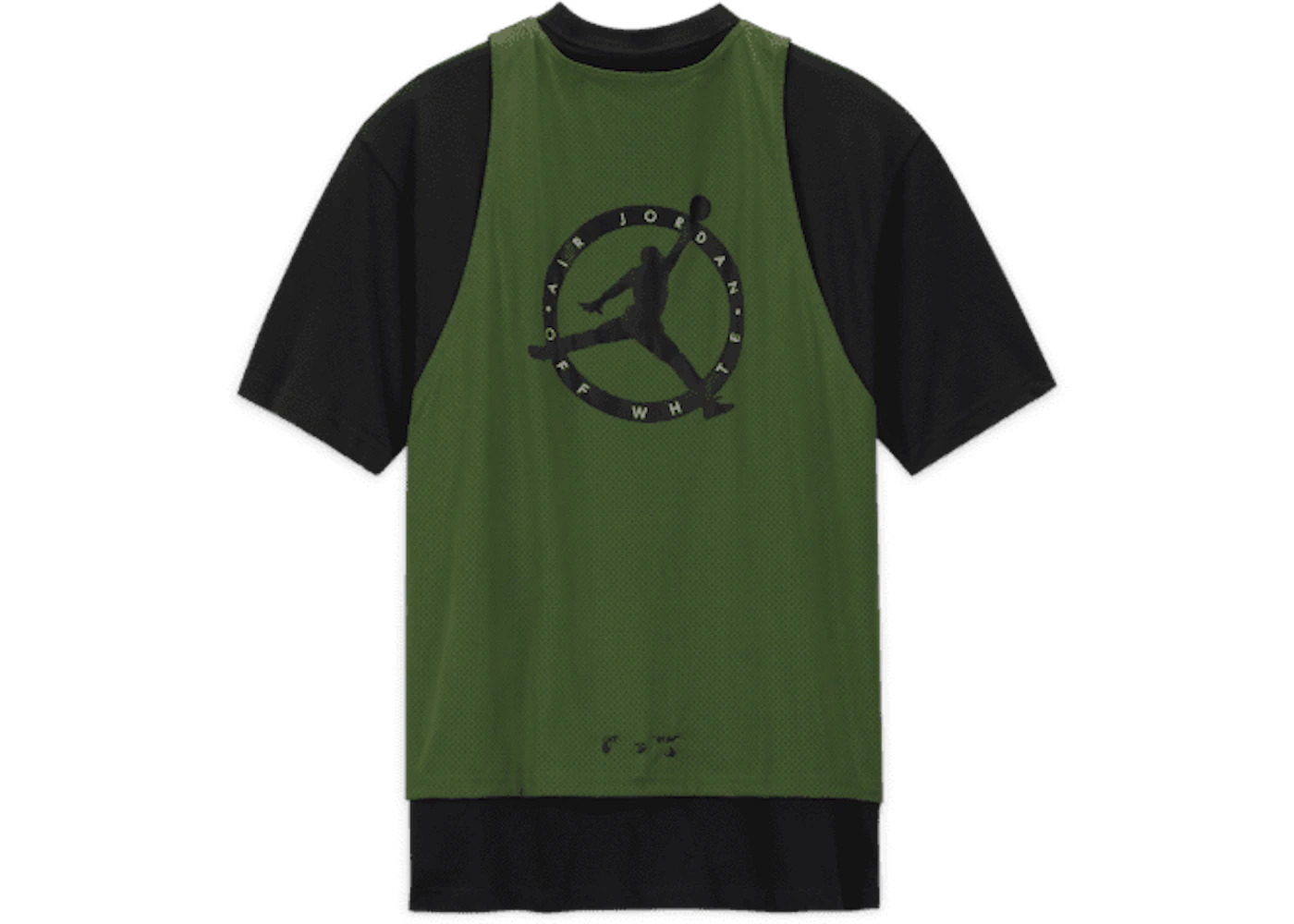 Black and online green jordan shirt