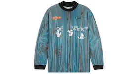 Camiseta de fútbol OFF-WHITE x Nike 001 en azul