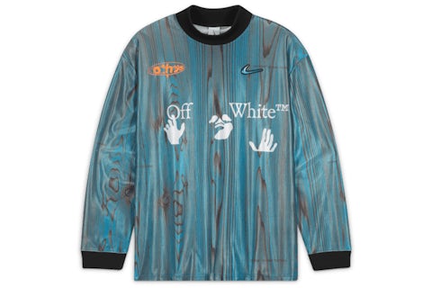 OFF-WHITE x Nike 001 Soccer Jersey Blue Men's FW22 US