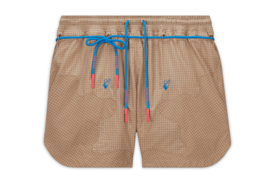 Pre-owned Off-white X Nike 002 Woven Shorts (asia Sizing) Beige