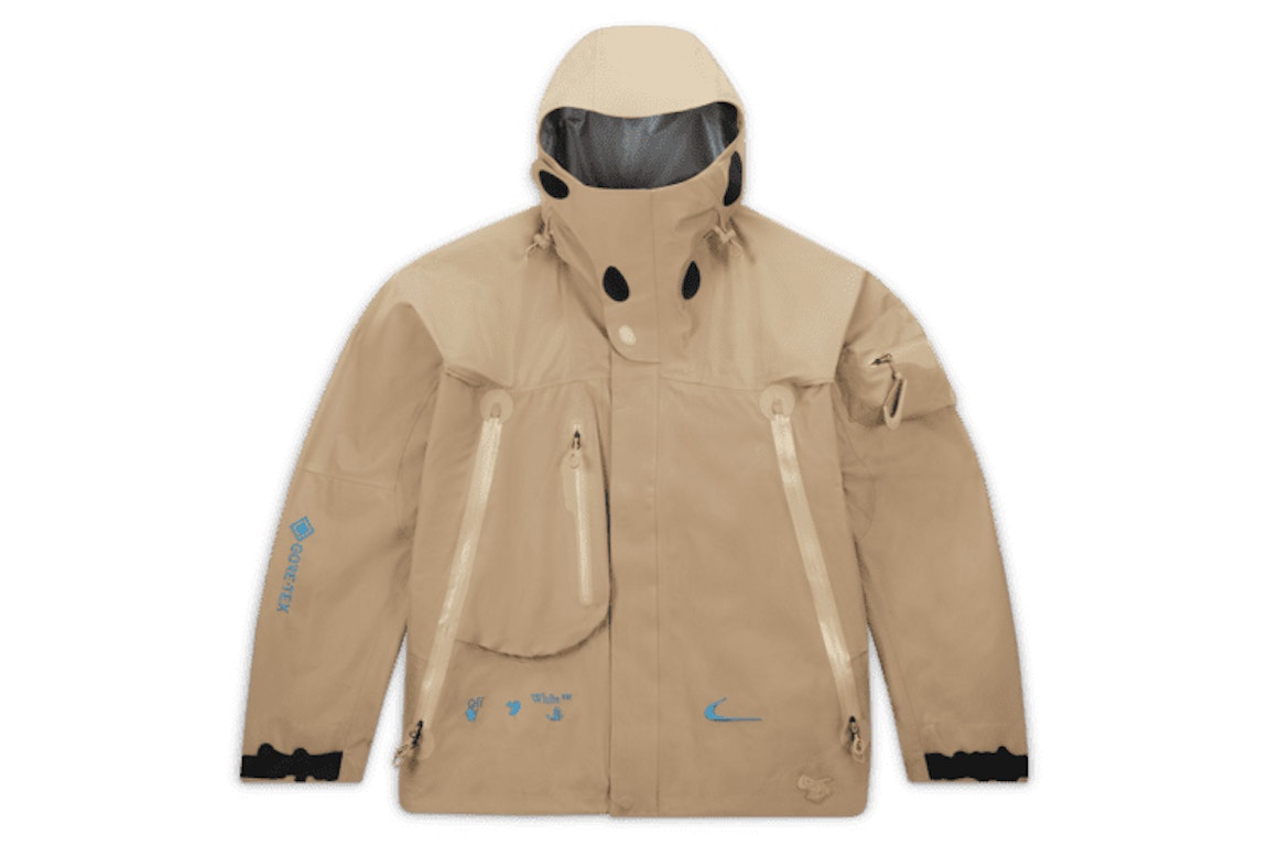Pre-owned Off-white X Nike 007 Gore-tex Jacket (asia Sizing) Beige