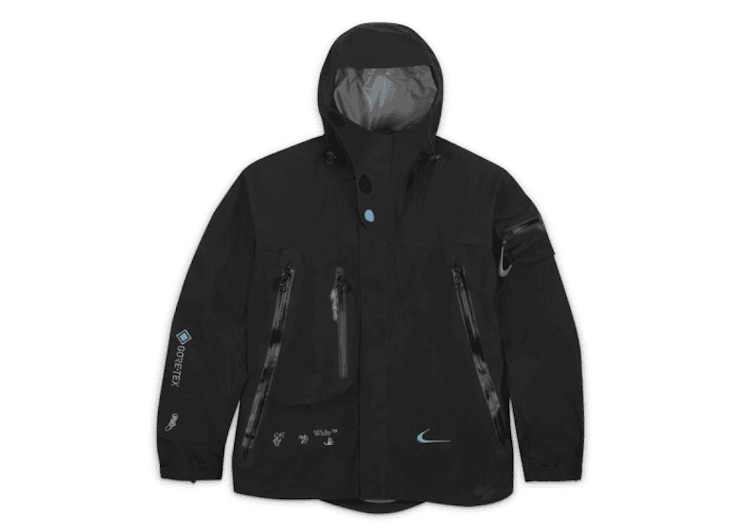 Pre-owned Off-white X Nike 007 Gore-tex Jacket (asia Sizing) Black