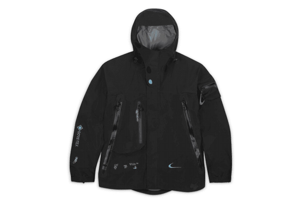 Pre-owned Off-white X Nike 007 Gore-tex Jacket (asia Sizing) Black