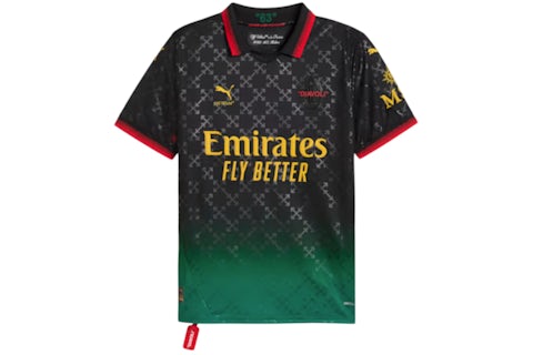 Maglia OFF-WHITE x Puma AC Milan Nero Uomo SS25 IT