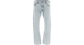 OFF-WHITE Arrows Logo Slim Fit Jeans Light Blue/White