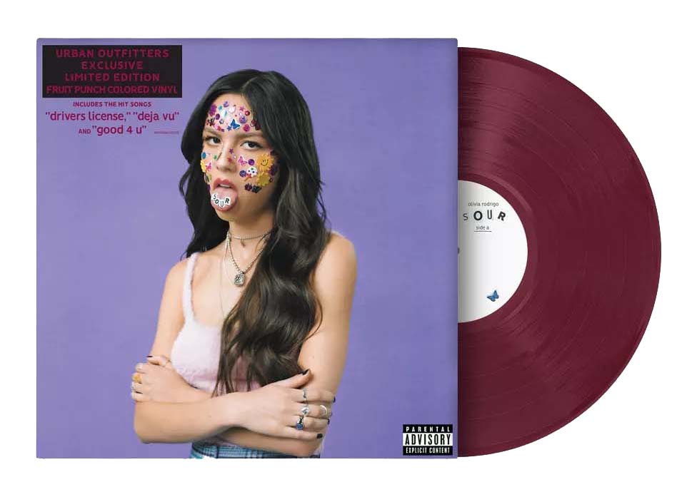 Olivia Rodrigo Sour Urban Outfitters Exclusive LP Vinyl Fruit Punch