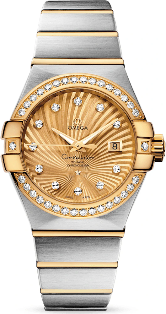 Omega Constellation Co-Axial 123.25.31.20.58.001 31mm in Steel/Yellow ...