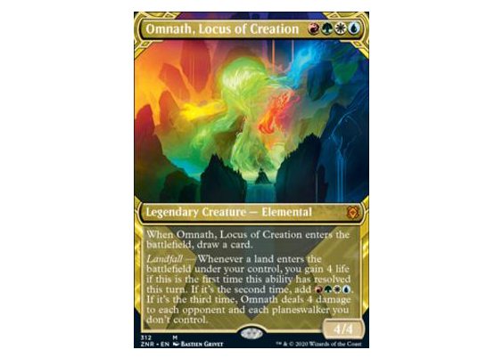 Omnath, Locus of Creation (Showcase) (Foil) Zendiker Rising Mythic