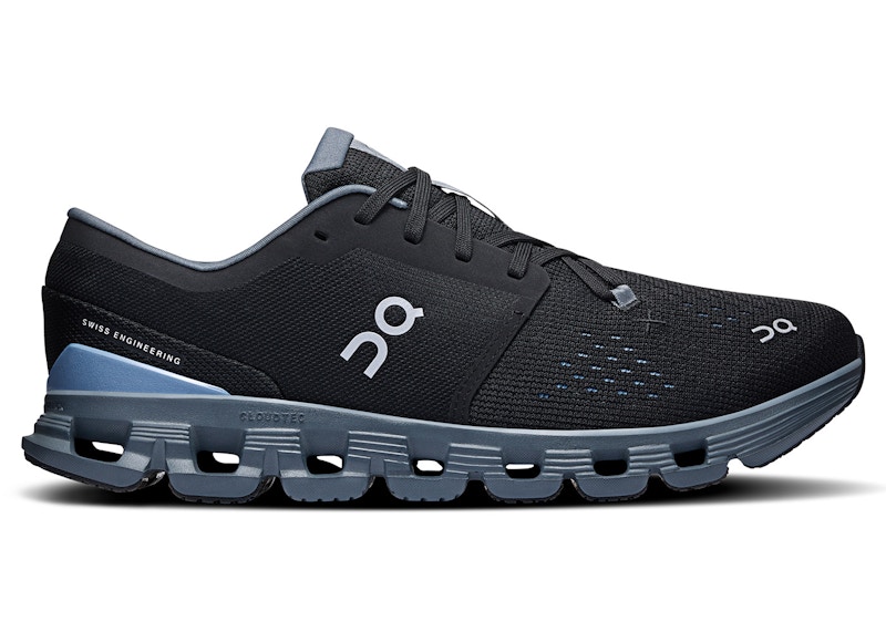 Pre-owned On Men's Running Cloud X 4 Sneakers In Black Chambray