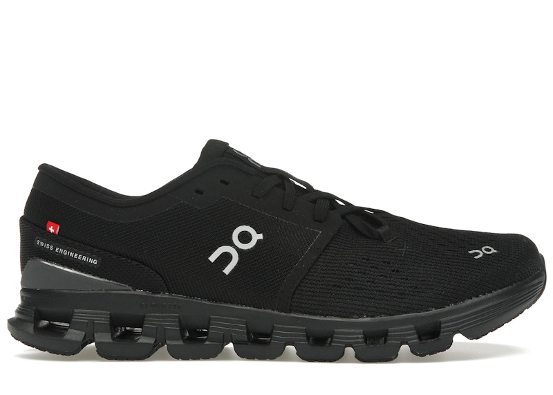 Pre-owned On Men's Running Cloud X 4 Sneakers In Black/eclipse