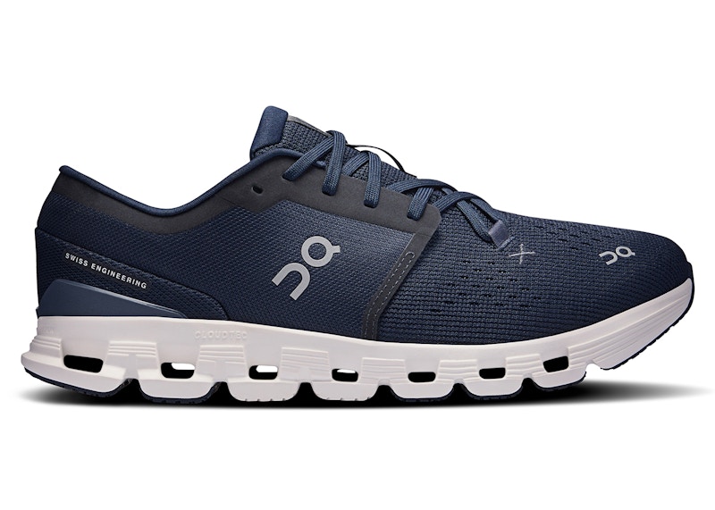 Pre-owned On Men's Running Cloud X 4 Sneakers In Ink/ivory