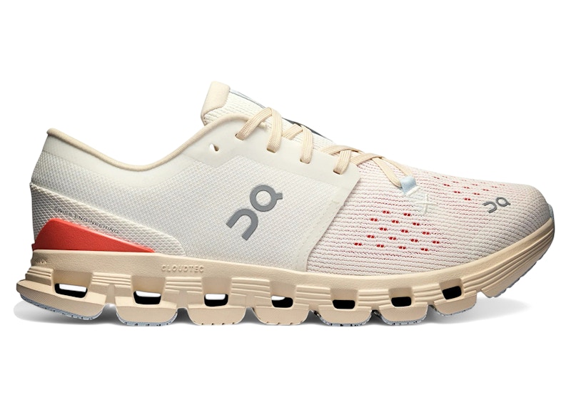 On Running Cloud X 4 Ivory Salmon (Women's) - 3WE30073297 - US