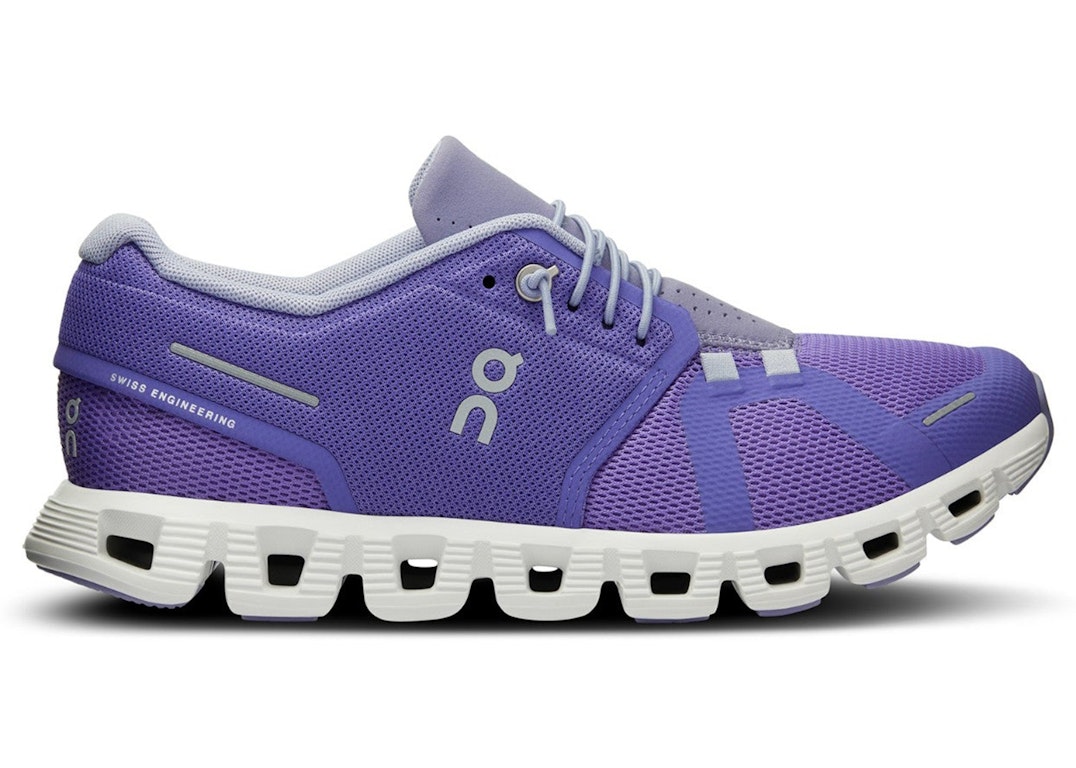 Pre-owned On Running Cloud 5 Blueberry Feather (women's) In Blueberry/feather