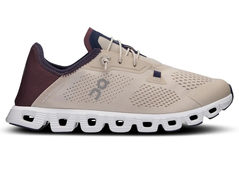 Pre-owned On Running Cloud 5 Coast (women's) Sneakers In Sand/mulberry