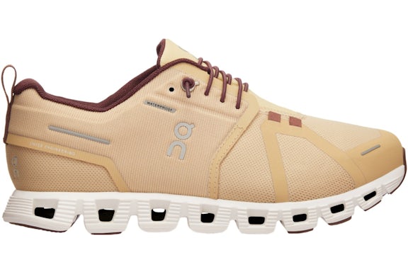 On Running Cloud 5 Waterproof Savannah Ivory (de mujer)