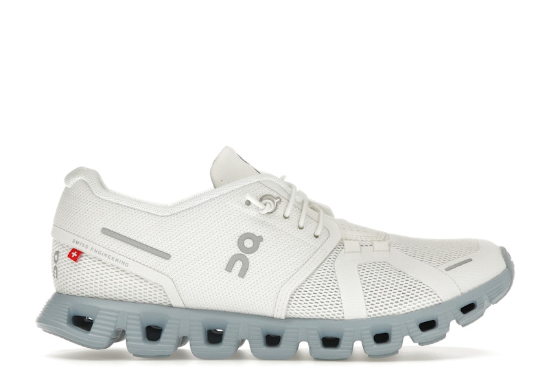 Pre-owned On Running Cloud 5 (women's) Sneakers In White/chambray In Multi