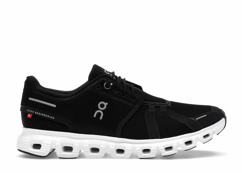 Pre-owned On Running Cloud 6 (women's) Sneakers In Black/white In Multi