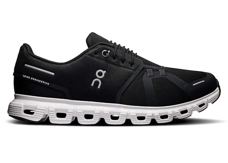 Pre-owned On Men's  Running Cloud 6 Sneakers In White/black In Multi