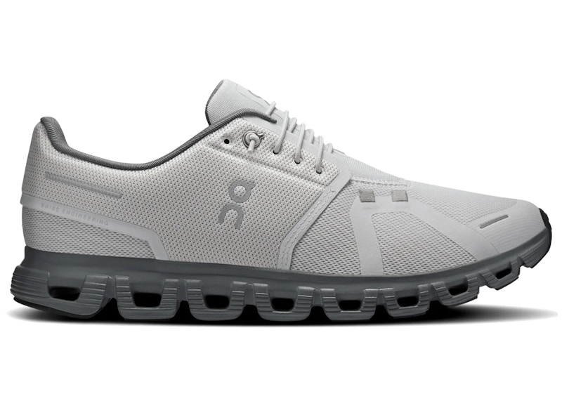 Men's On Running Cloud 6 Sneakers in Wolf/Rock