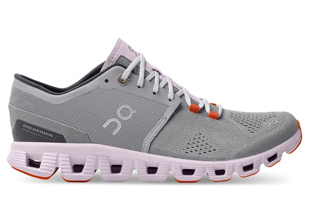 On Running Cloud X Alloy Grey Lily Pink (Women's) - 40.99041 - GB