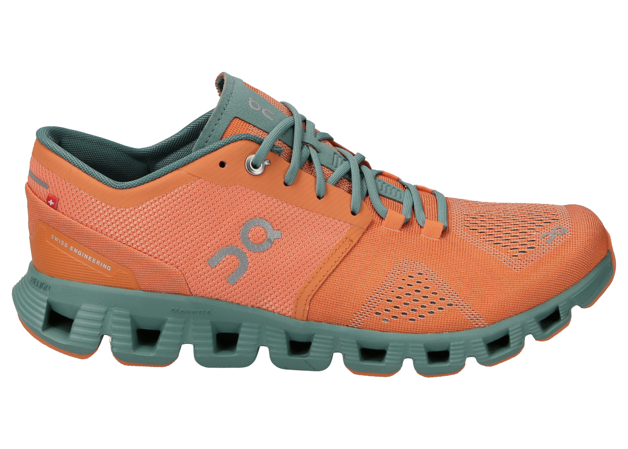 On Running Cloud X Orange Sea Green Men's - 40.99704 - US