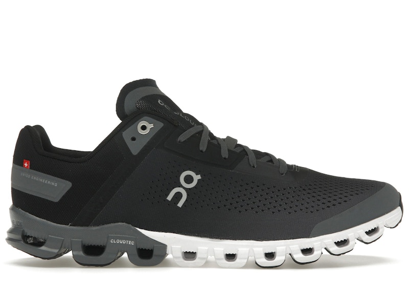 Pre-owned On Men's Running Cloudflow 3.0 Grey Sneakers In Black/asphalt