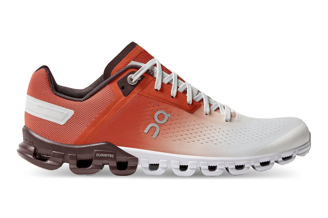 Pre-owned On Running Cloudflow 3.0 Rust White (women's) In Rust/white