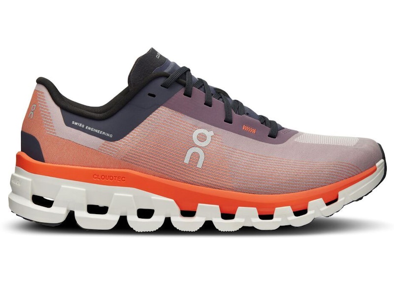 Pre-owned On Running Cloudflow 4 (women's) Sneakers In Quartz/flame