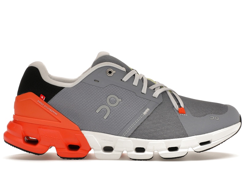 Pre-owned On Men's Running Cloudflyer 4 Sneakers In Fossil/flame