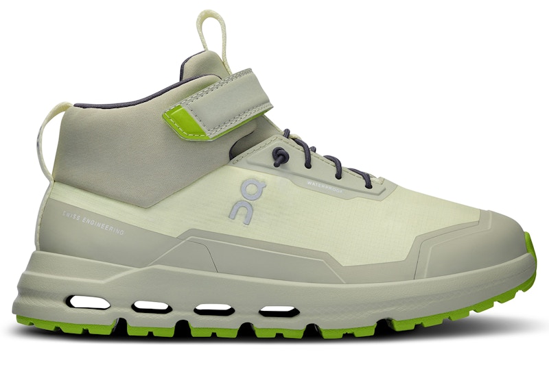 Pre-owned On Running Cloudhero Mid Waterproof Sneakers In Seedling/chalk