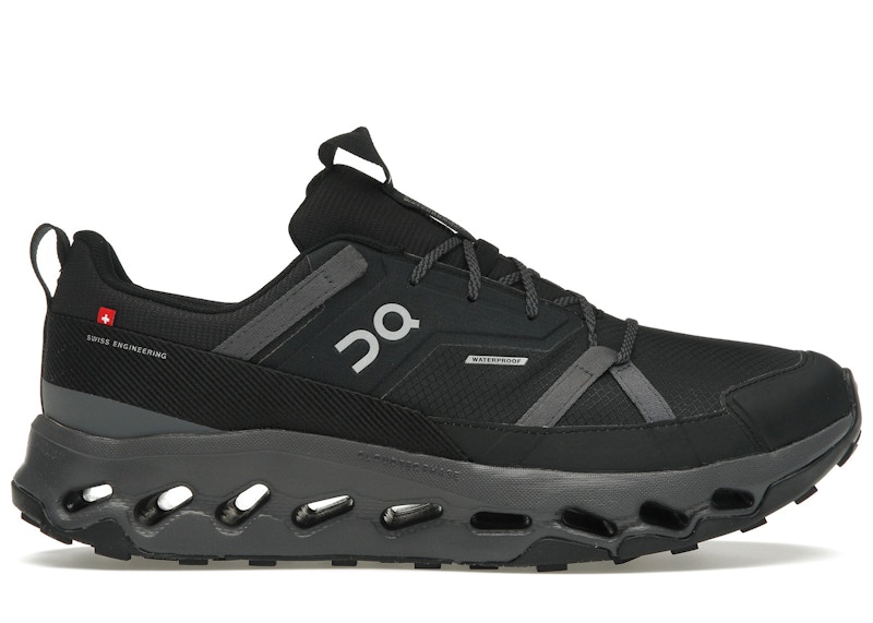 Pre-owned On Men's Running Cloudhoriz Waterproof Sneakers In Black/eclipse