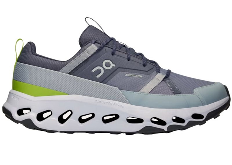 Pre-owned On Men's Running Cloudhoriz Waterproof Sneakers In Navy Blue/heather