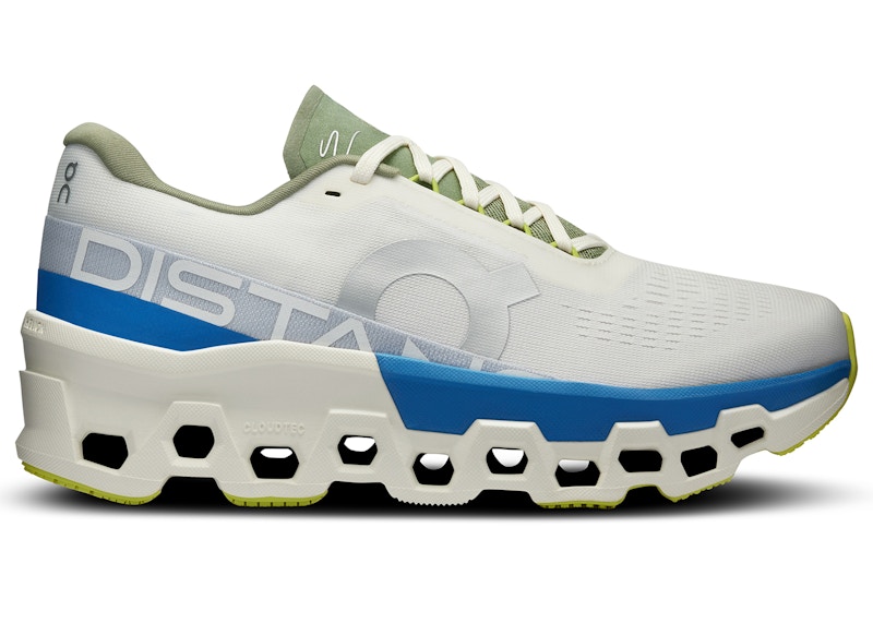 Pre-owned On Men's Running Cloudmster 2 Distance Sneakers In White/lapis
