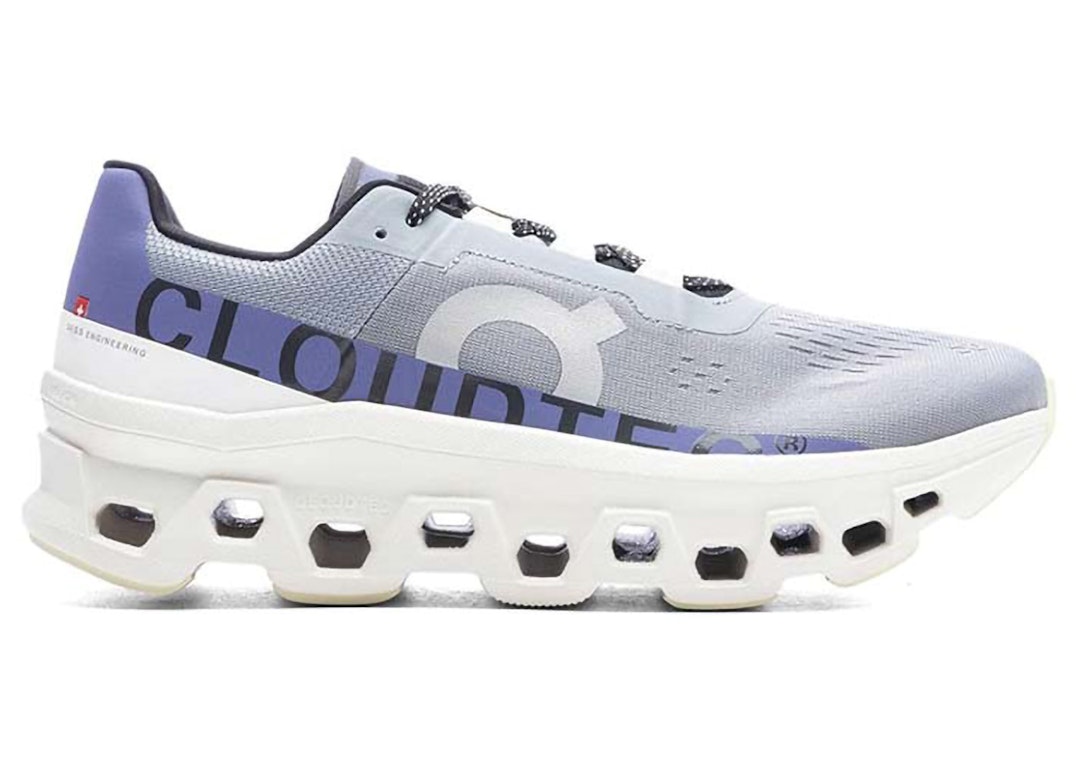 Pre-owned On Running Cloudmster Mist Blueberry In Mist/blueberry
