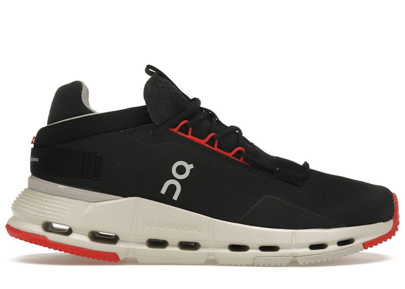 Pre-owned On Men's Running Cloudnova 2 Sneakers In Black/red