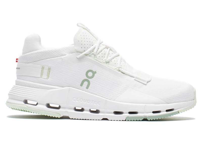 Pre-owned On Men's Running Cloudnova 2 Sneakers In White/sage