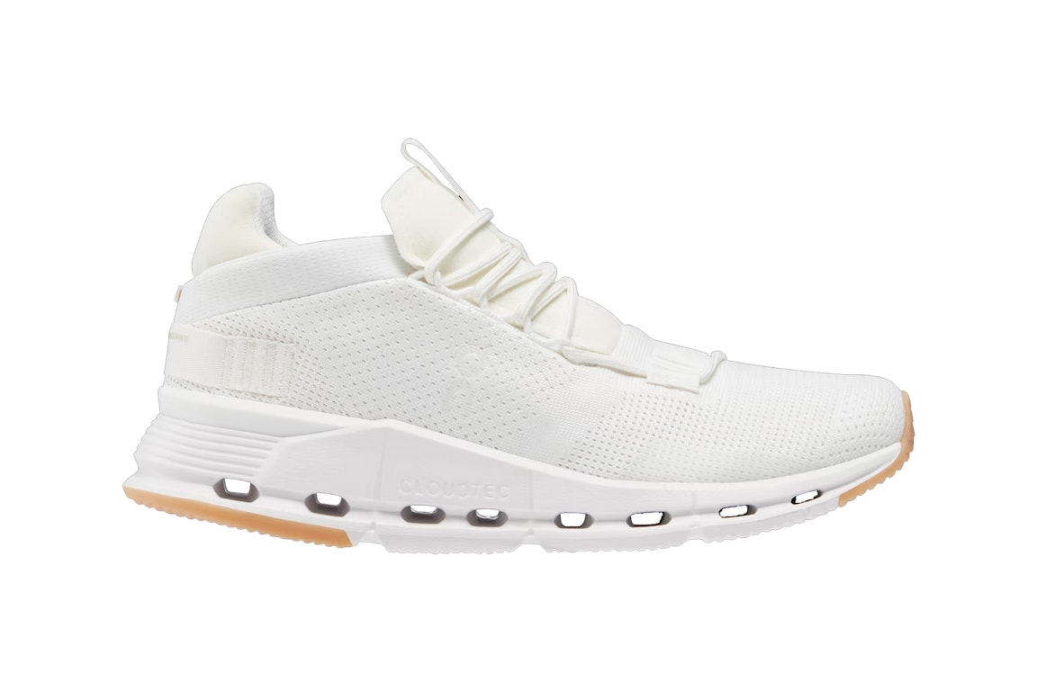 Pre-owned On Running Cloudnova Undyed White (w) In White/gum