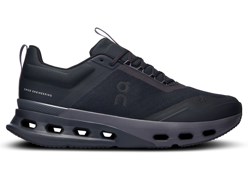 Pre-owned On Men's Running Cloudnova X Sneakers In Black/eclipse