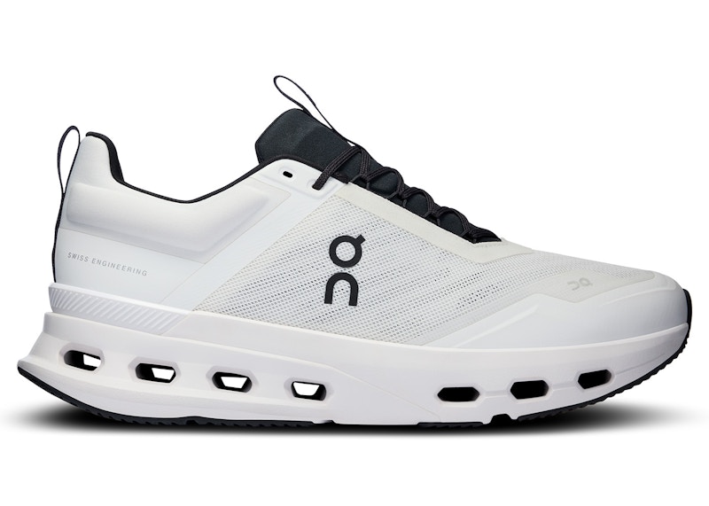 Pre-owned On Men's Running Cloudnova X Sneakers In White/black In Multi