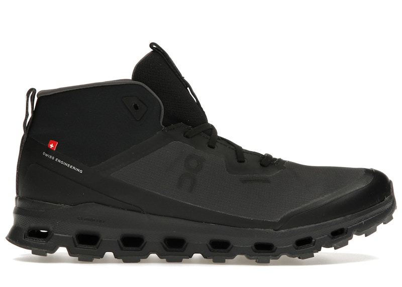 Pre-owned On Men's Running Cloudroam Waterproof Sneakers In Black/eclipse